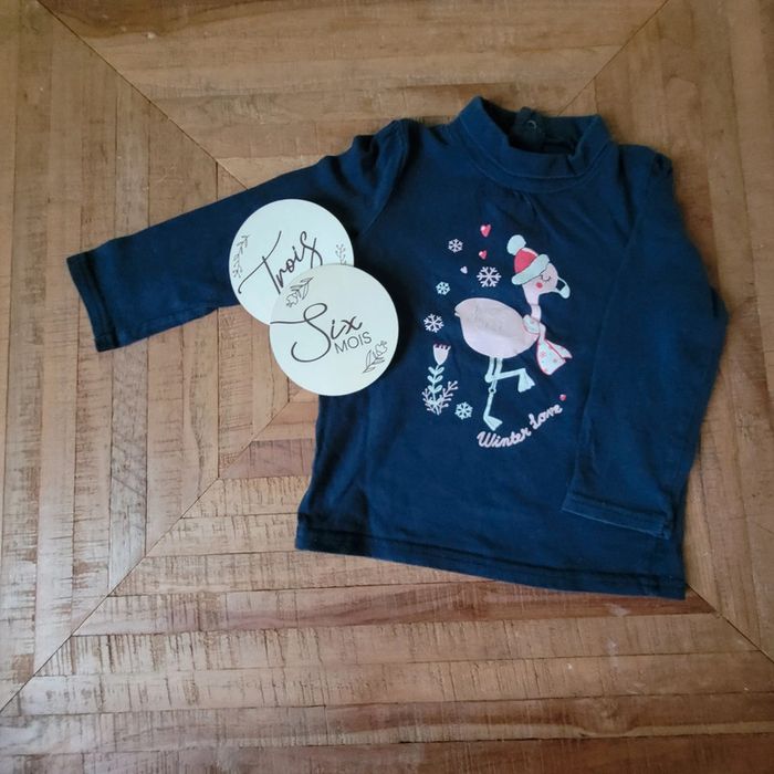 Tee shirt winter love Col roulé