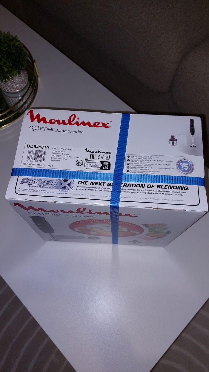 Mixeur plongeant moulinex neuf 3en1 1000w avec turbo et option anti-eclaboussures

1000w 10vitesses avec turbo et option anti-eclaboussures - photo numéro 2
