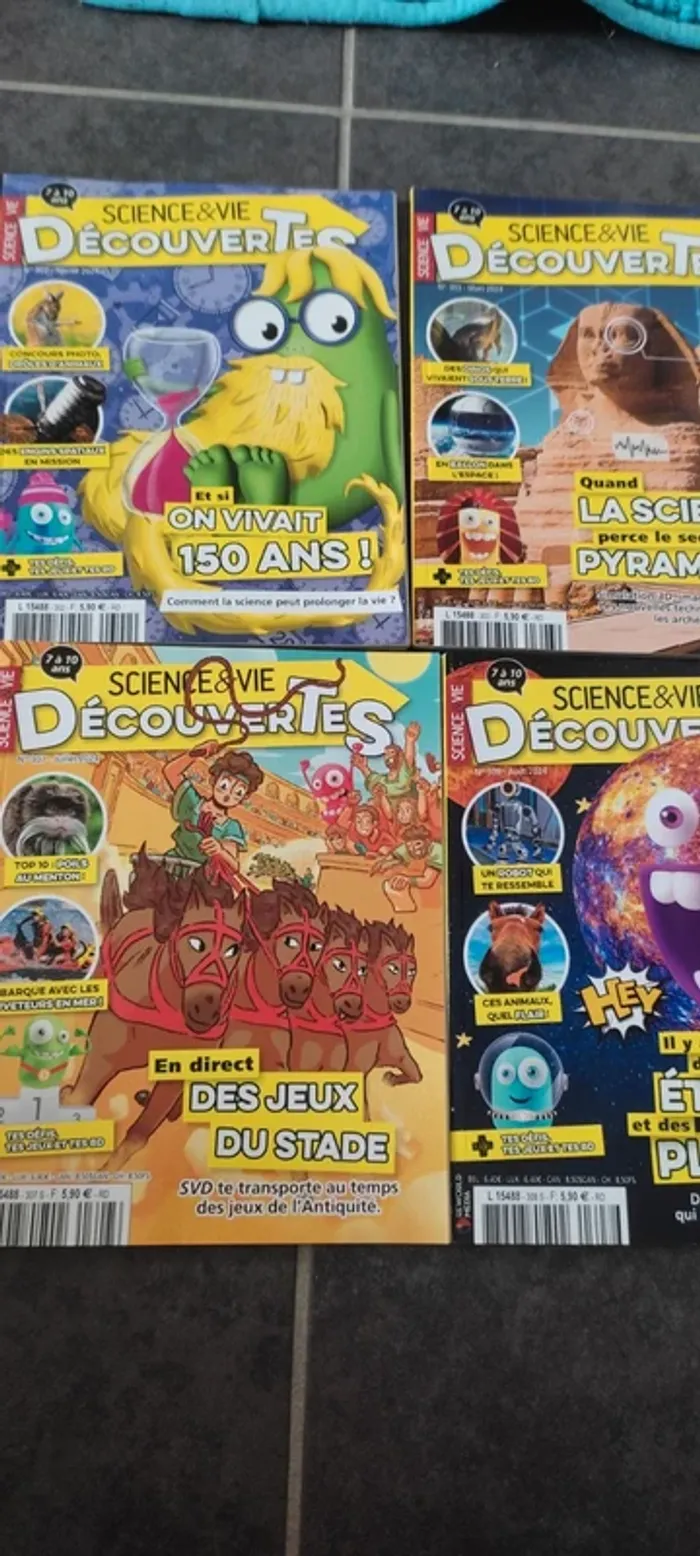 Lot 10 magazine enfants sciences et vie et découvertes - photo numéro 4