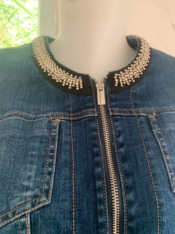 Veste en jean Mosquitos fantaisie taille 40 - photo numéro 3