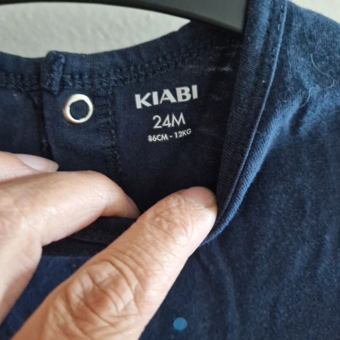 2 ans  pyjama fin bleu marine - photo numéro 3