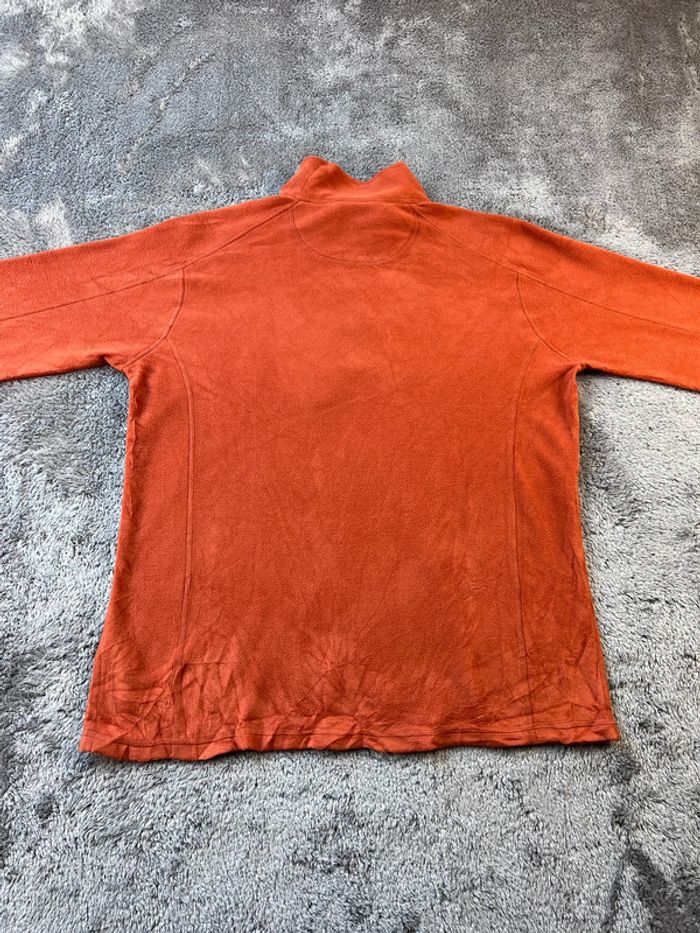 L.L. Bean Pull Polaire Zippé Col Montant Orange – Taille M - photo numéro 2