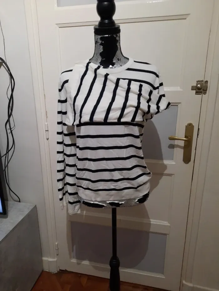 Pull femme léger à rayures kiabi - photo numéro 2