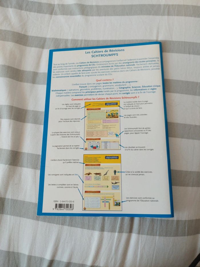 Cahier de vacances les Schtroumpfs du ce 2 au CM1 - photo numéro 2