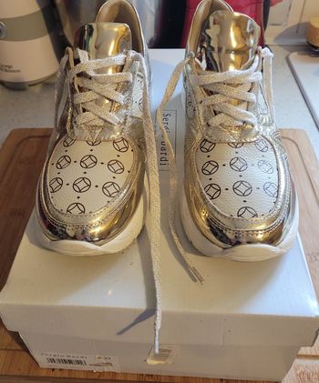 Baskets sneakers doré