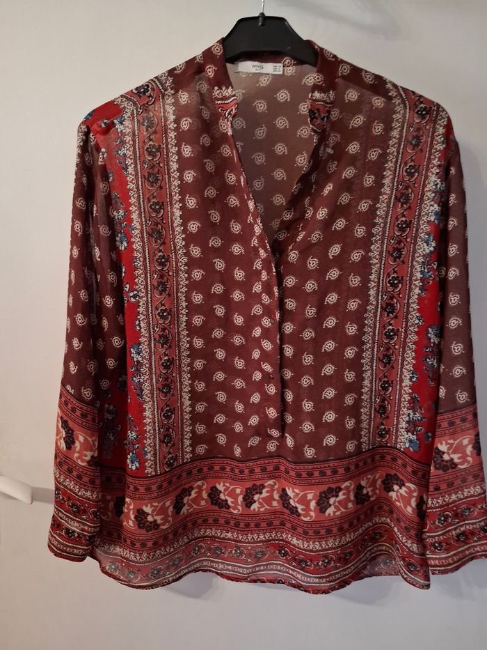 Chemise mango oversize taille 34/36 Étiquette xs mesure dans l'annonce - photo numéro 2