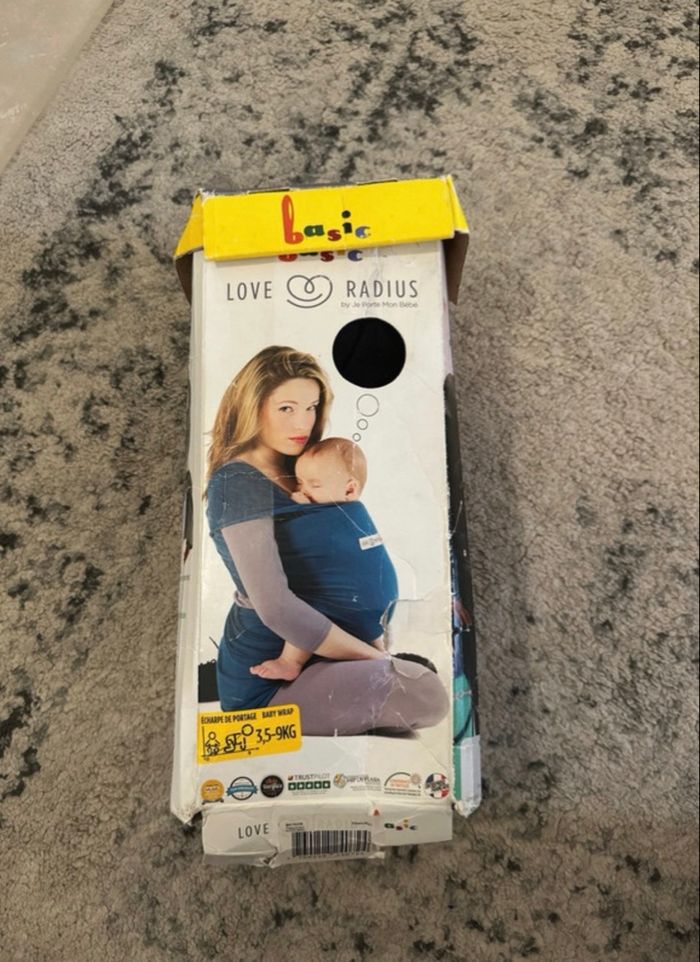 Écharpe de portage  noir love radius