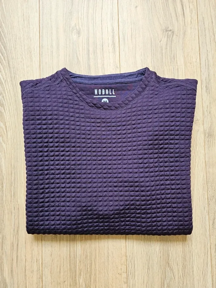 Pull Nobull matelassé violet taille M femme