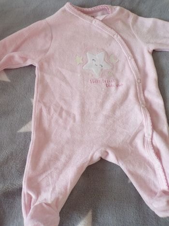 Pyjama en velours 1 mois Kiabi