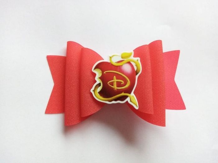 barrette disney rouge pomme neuf