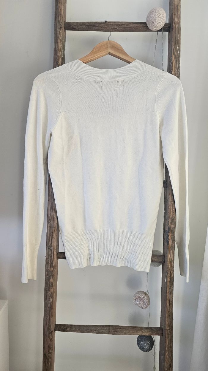 Pull Esprit taille 38 M blanc - photo numéro 2