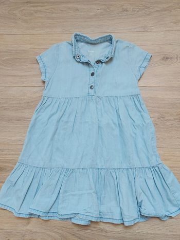 Robe en jean manches courtes 4 ans Kiabi