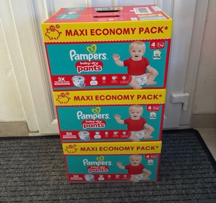 Lot de 3 Cartons Pampers Maxi Economy Pack  taille 2/3/4/4+/5/6/7/8 - photo numéro 9