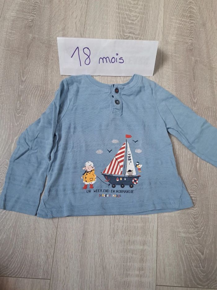 T-shirt manches longues 18 mois