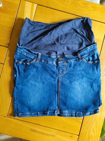 Jupe courte jean maternité 38
