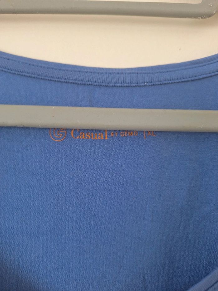 Tee-shirt femme bleu taille XL By Gémo - photo numéro 4