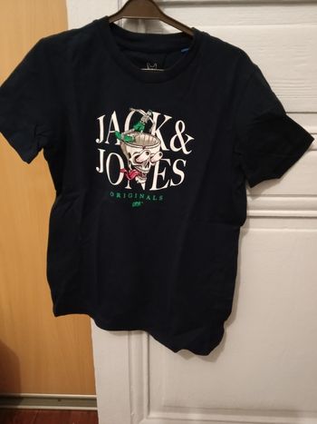 Tee-shirt jack & Jones bleu et multicolore