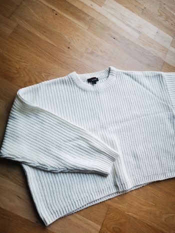 Pull en maille beige