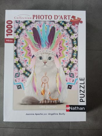 Puzzle chat teo jasmin neuf