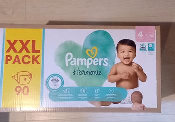 90 Couches Pampers Harmonie- Taille 4 - (XXL Pack)