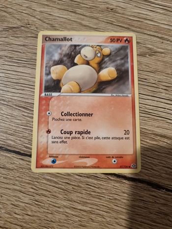 Carte pokémon chamallot émeraude 57/106 année 2005