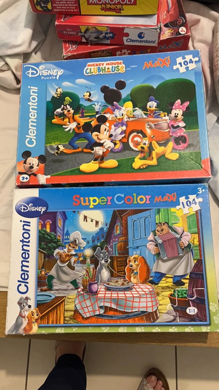 lot de puzzle disney