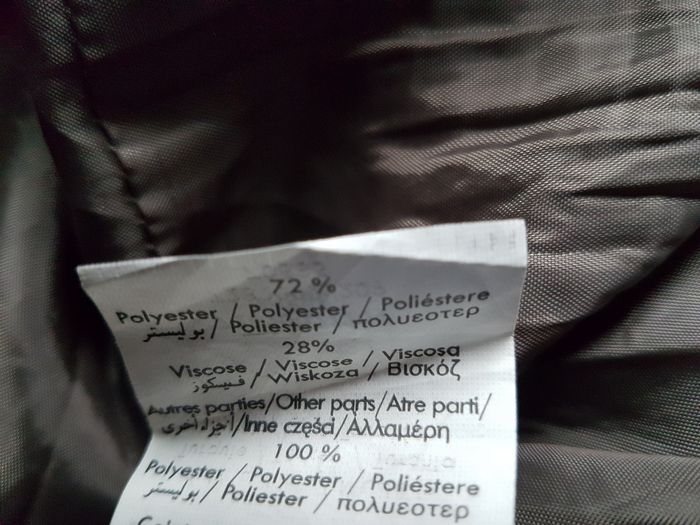 Jupe courte volant, aspect froissé satiné marron, tour taille 88cm longueur 51cm, Patrice Bréal, T44 - photo numéro 5