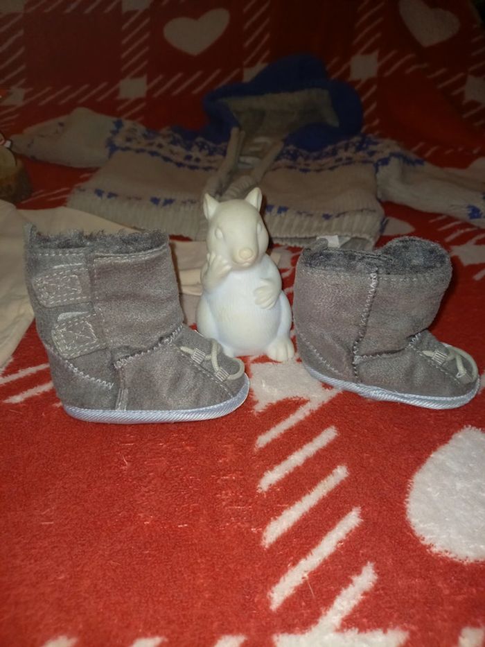 Ensemble 💙 lot 5 pièces 🩵 Hiver bébé garçon 👦  6 mois dont Armani - photo numéro 8