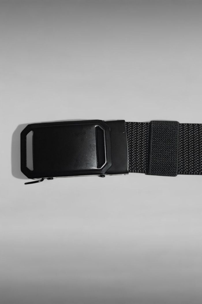 Ceinture nylon noire Boucle acier noire 120CM - photo numéro 2