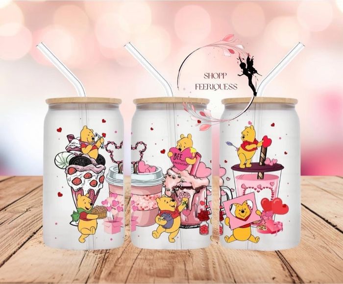 Winnie l’ourson Smoothie - Gobelet en verre ❤️