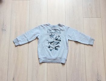 Sweet gris  avec motif dinausaure. Garçon 4 ans. Marque In Extenso