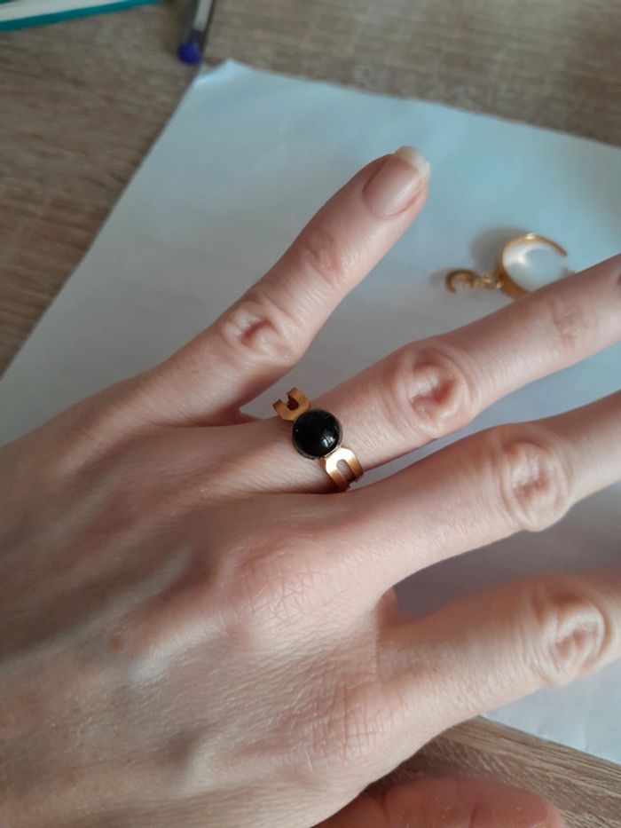 Lot 2 magnifiques bagues inox neuves - photo numéro 4