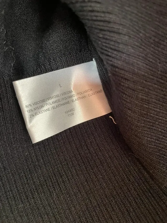 Pull noir mix in taille L - photo numéro 3