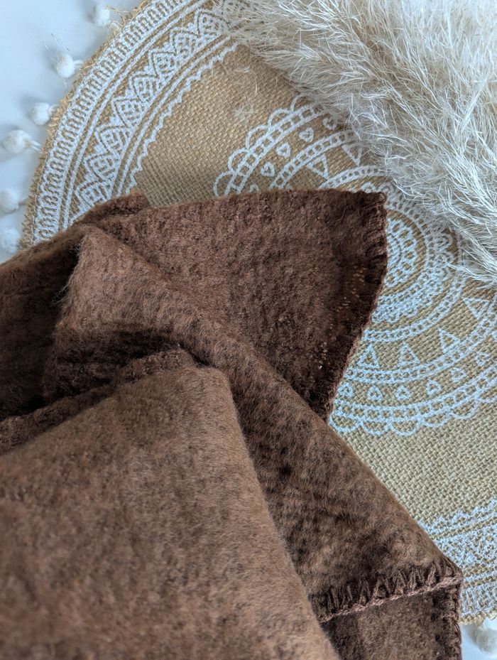 Écharpe épaisse Dublin unie marron chocolat - photo numéro 4