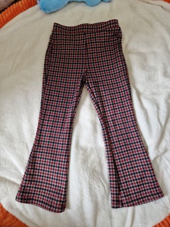 Pantalon fille carreaux 4 ans