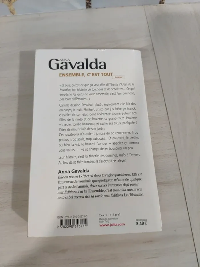 Livre poche ensemble c'est tout Gavalda - photo numéro 6