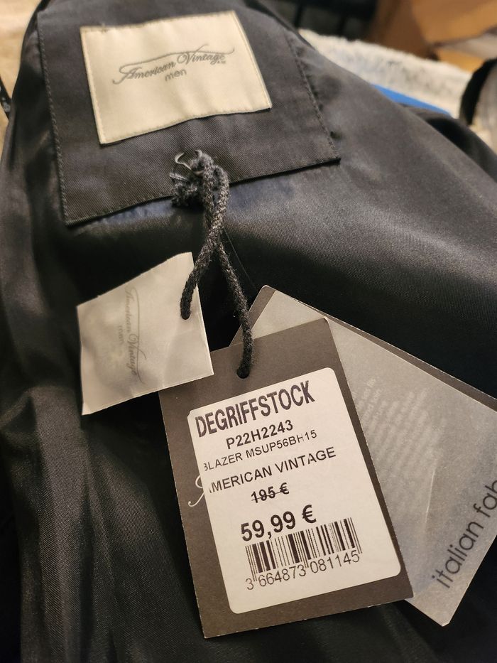 Veste blazer homme noire American vintage men taille 48 neuve - photo numéro 5