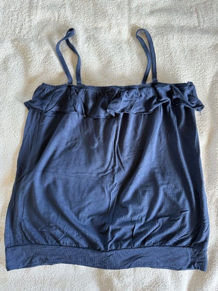 Débardeur à bretelles bleu