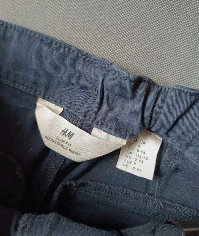 Pantalon en coton bleu marine - photo numéro 6