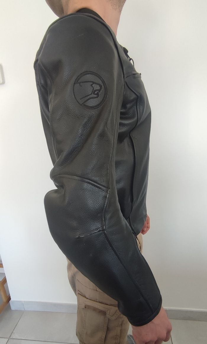 🏍️ Blouson de moto 100% cuir marque Bering vendu avec sa doublure thermique - homme, taille M - excellent état - photo numéro 8