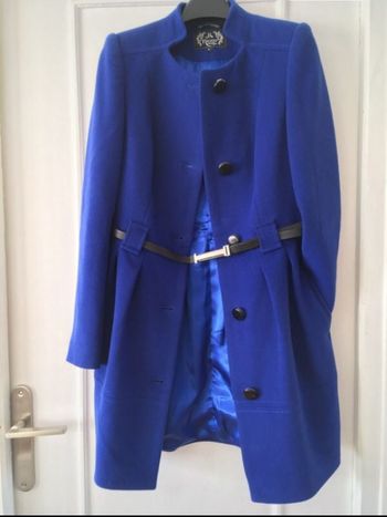 Manteau ceinturé classique en laine