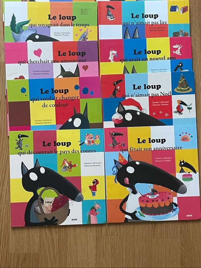 Lot de 12 livres le loup Auzou qui - photo numéro 4
