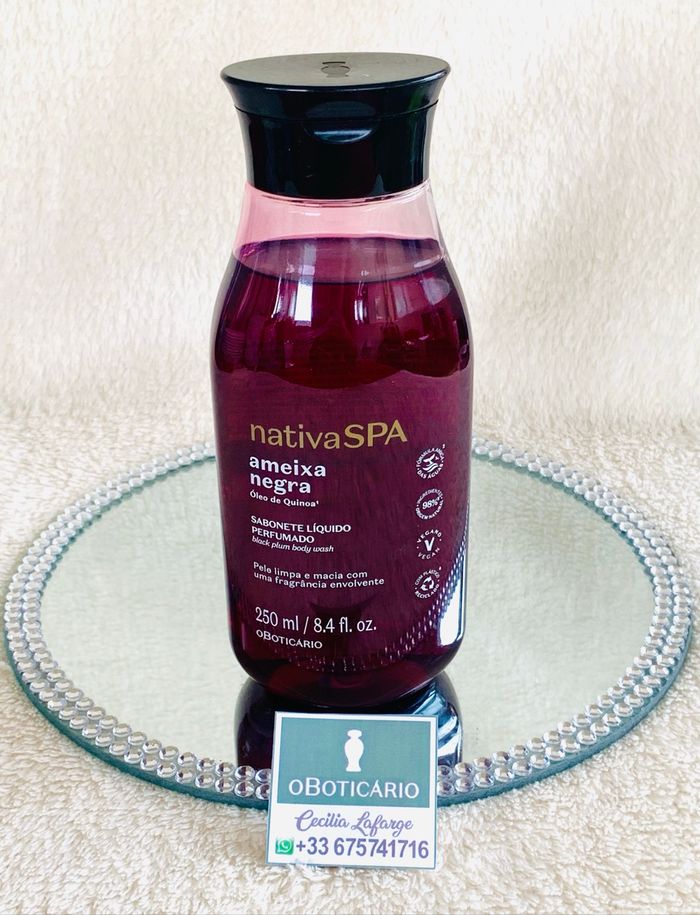 Jabón líquido perfumado Nativa Spa Ameixa Negra OBoticario