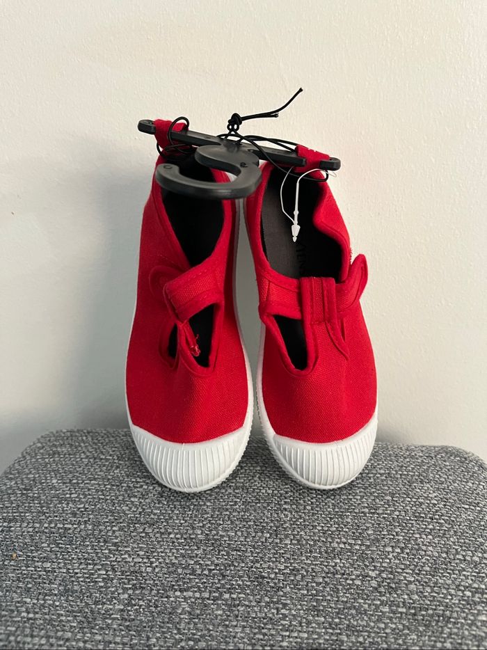 Ballerines Rouges Neuves Inextenso Taille 27 - photo numéro 5