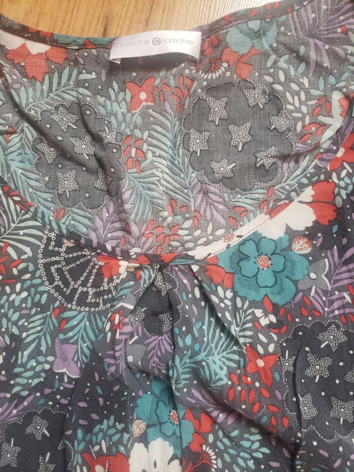 Robe/Tunique fleurie Cache-Cache t.40 - photo numéro 3