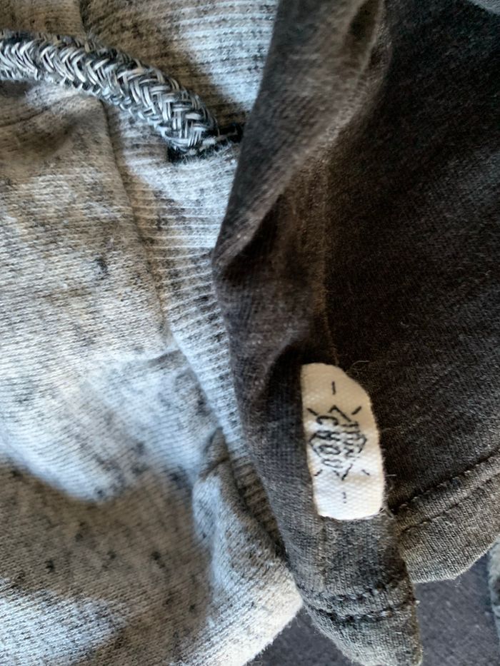 Ensemble gris Mini chou Jogging & t-shirt 1-3 mois - photo numéro 4