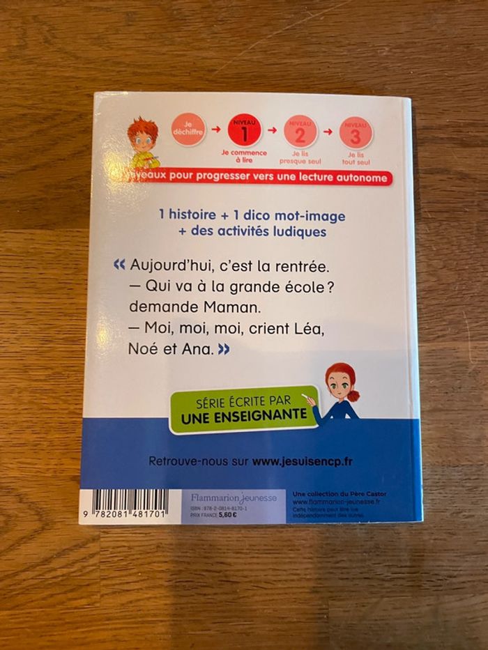 Livre Je suis en CP C’est la rentrée ! Niveau 1 je commence à lire - photo numéro 2