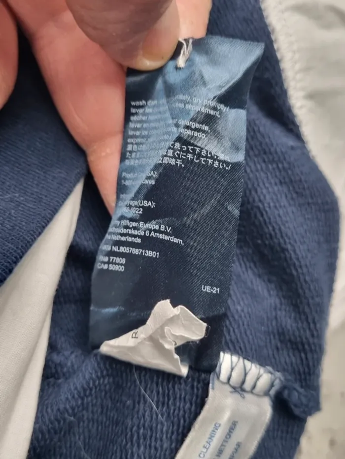 Sweat effet superposé Tommy Hilfiger bleu marine, L Femmes - photo numéro 8