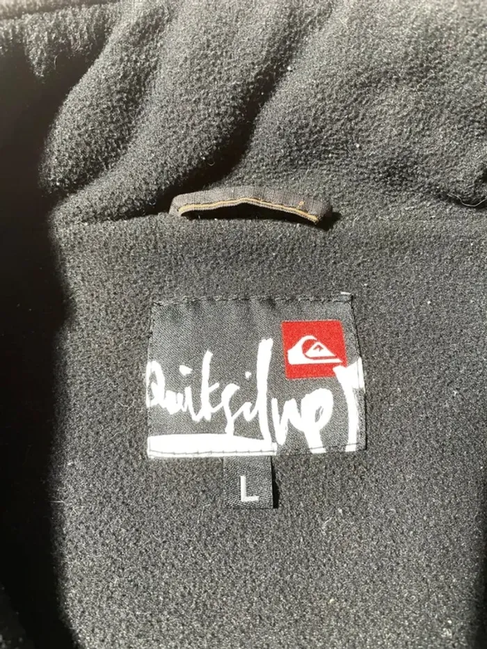 Quiksilver Puffer vest doudoune sans manches black brown Mens L - photo numéro 6