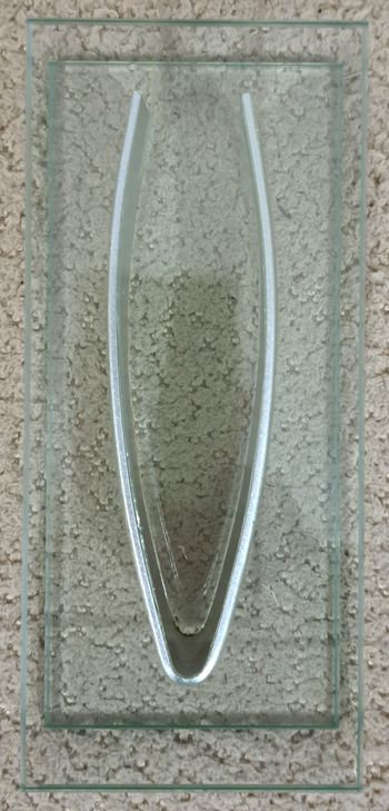 🏺Vase soliflore chromé et en verre